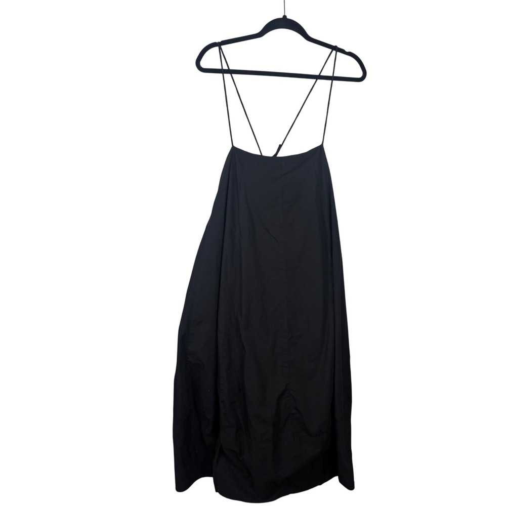 Free People Struttin Dress Black Cotton Spaghetti Strap Tent Dress M - Picture 5 of 7